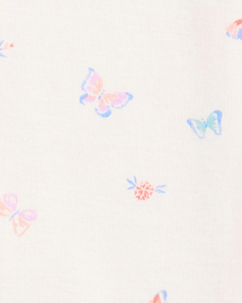 Baby 1-Piece Butterfly 100% Snug Fit Cotton Romper PJs