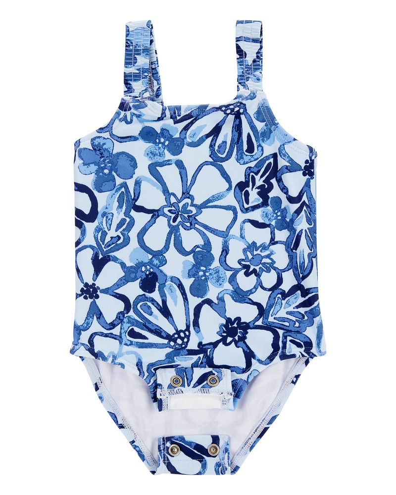 Baby 1-Piece Floral Swimsuit