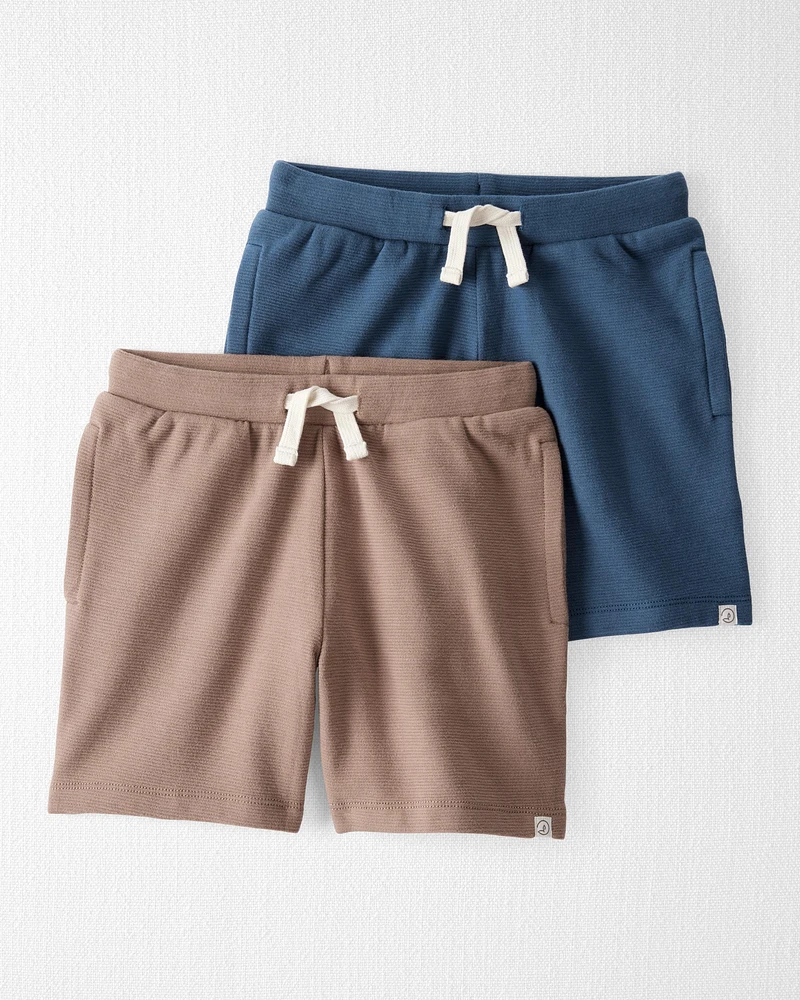 Kid 2-Pack Organic Cotton Shorts