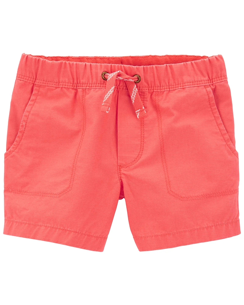 Baby Pull-On Canvas Shorts