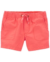 Baby Pull-On Canvas Shorts