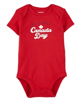 Baby My First Canada Day Bodysuit - Red