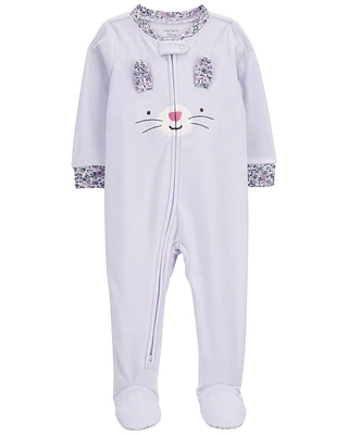 Toddler 1-Piece Bunny Fleece Footie Pyjamas