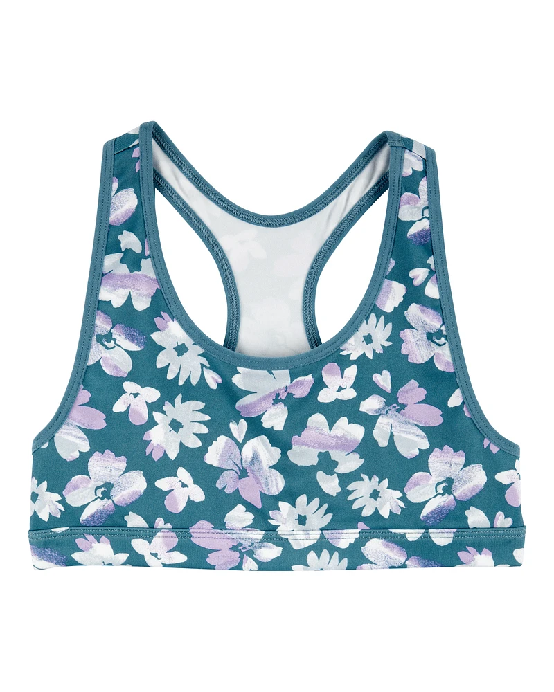 Kid Floral Sports Bra