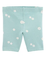 Toddler Sea Print Bike Shorts