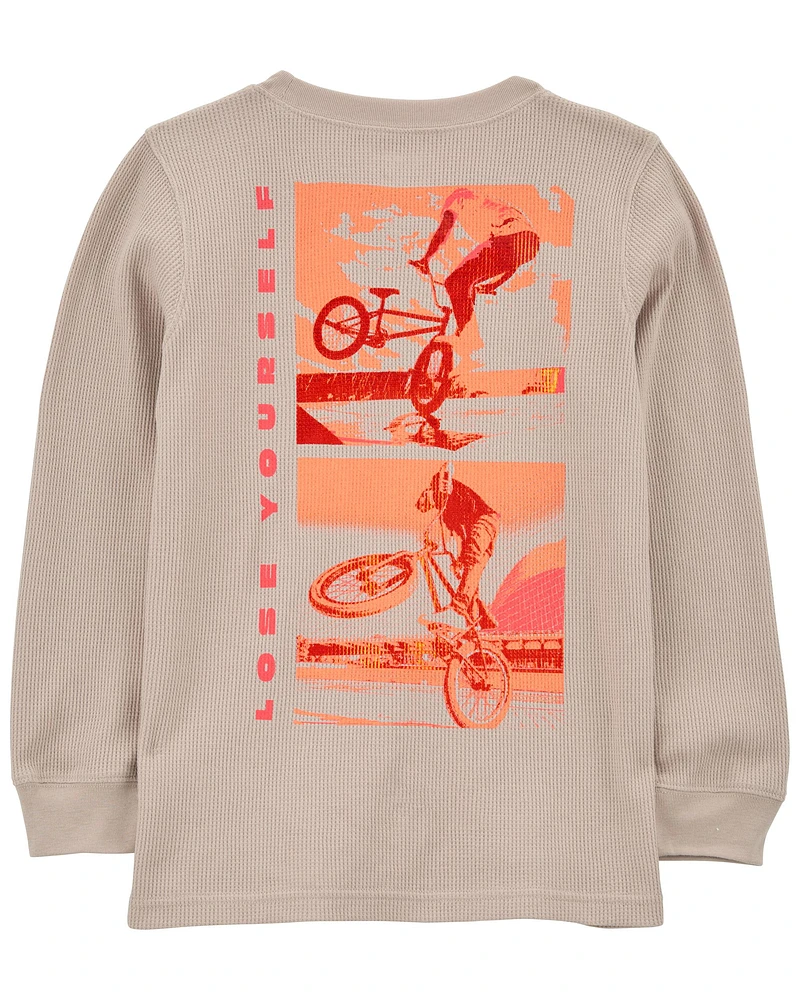 Kid BMX Bike Thermal Graphic Tee