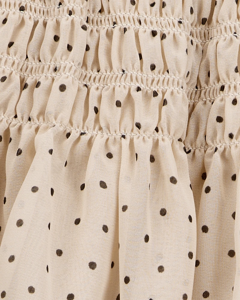 Kid Polka Dot Chiffon Skirt