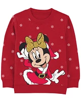 Kid Minnie Mouse Christmas Pullover