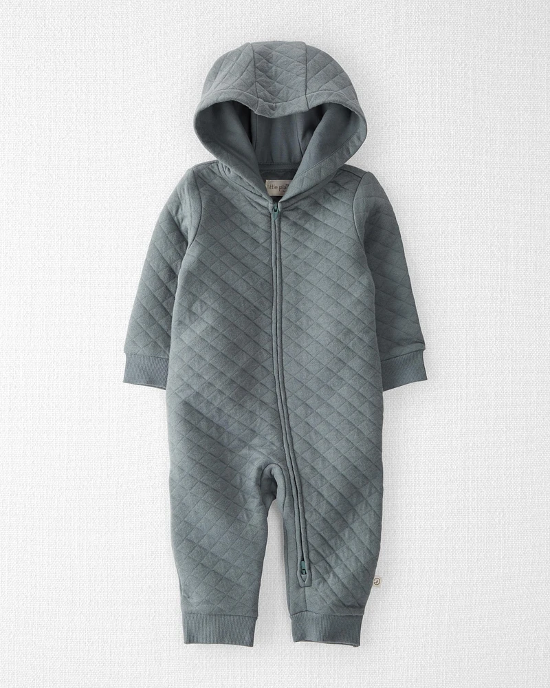 Baby Quilted Double Knit Jumpsuit Made with Organic Cotton