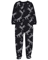 Kid 1-Piece Dinosaur Fleece Footie Pyjamas