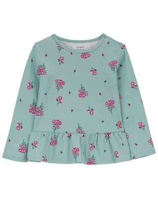 Toddler Floral Peplum Top