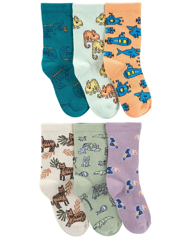 6-Pack Jungle Socks