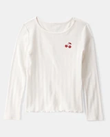 Kid Cherry Long-Sleeve Top