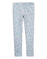 Kid 2-Piece Floral Gauze Top & Leggings Set