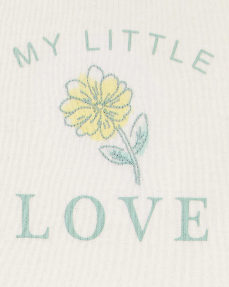 Baby 3-Piece Floral Hooded Pant Set - Yellow/Ivory