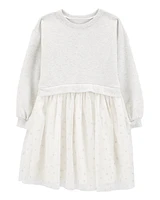 Kid Long-Sleeve Fleece Dress