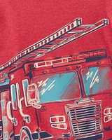 Baby Firetruck Jersey Tee