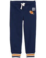 Baby Football Pull-On French Terry Joggers