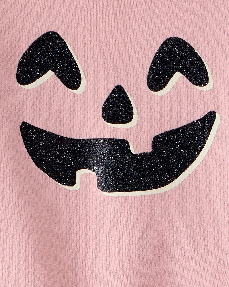 Toddler Halloween Pumpkin Crew Neck Sweatshirt