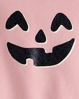 Toddler Halloween Pumpkin Crew Neck Sweatshirt