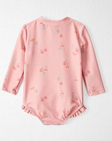 Baby Girl Recycled Ruffle Swimsuit