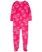 Kid 1-Piece Peace Fleece Footie Pyjamas