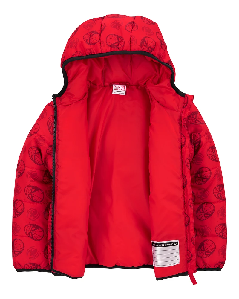 Kid Spider-Man Puffer Jacket