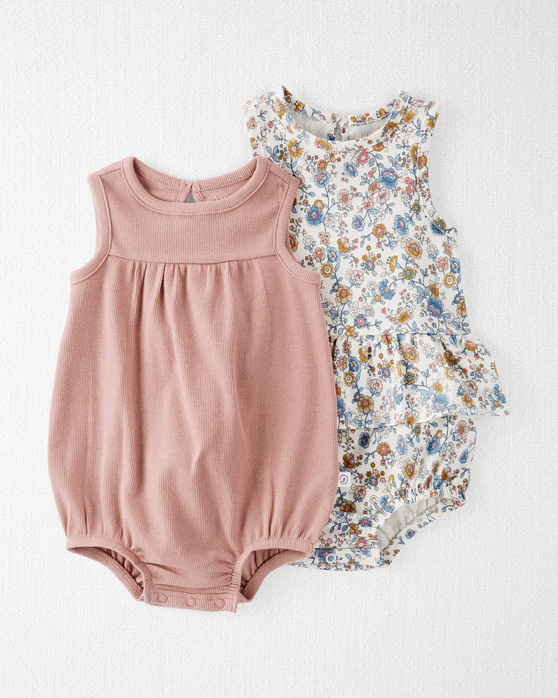 Baby 2-Pack Organic Cotton Bubble Bodysuits