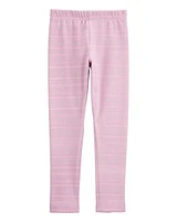 Kid Striped Cozy Fleece Leggings