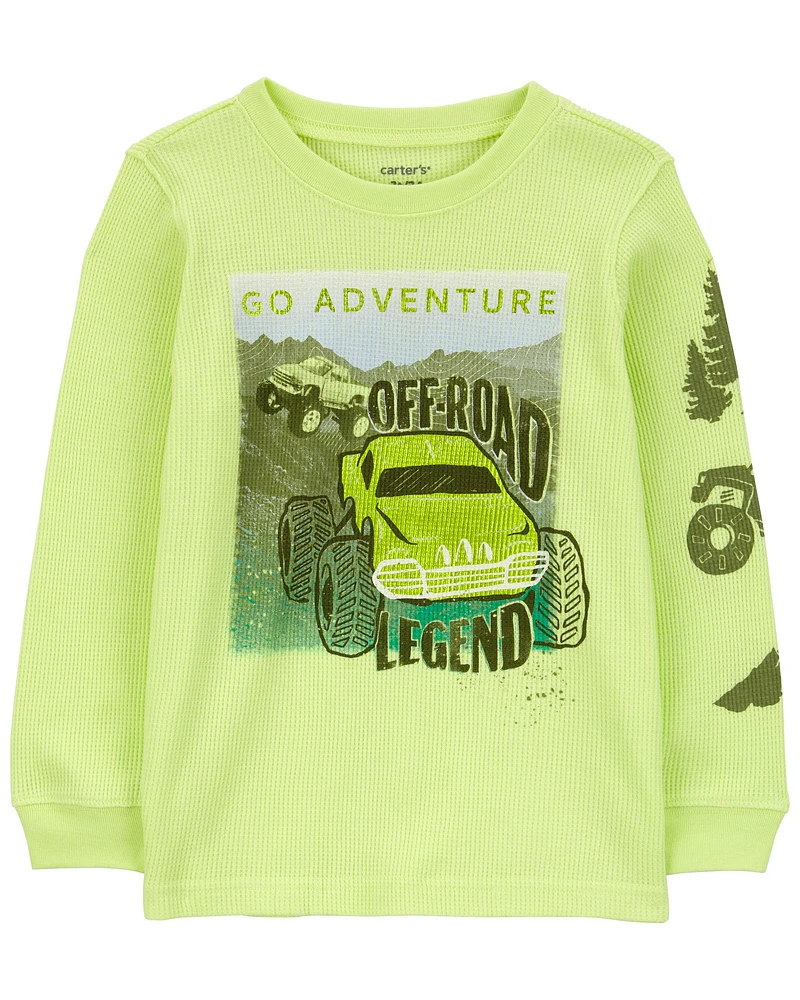 Toddler Off Road Adventure Thermal Graphic Tee