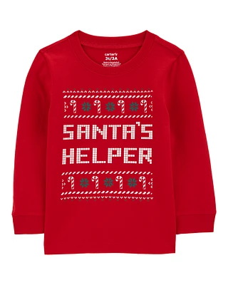 Toddler Santa's Helper Graphic Tee