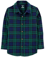 Toddler Plaid Twill Button-Down Shirt