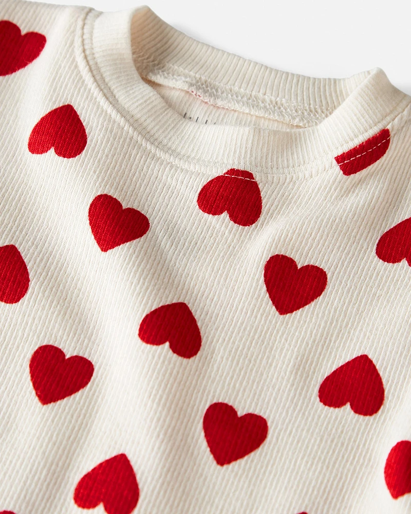 Baby Organic Cotton Pyjamas Set Hearts