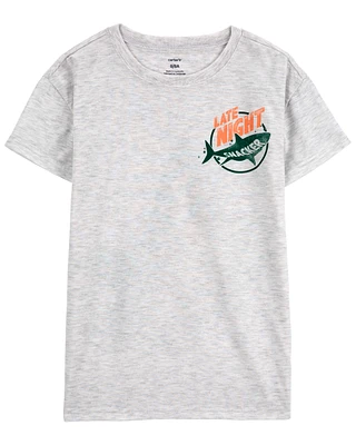 Kid Shark Graphic Pyjama Tee