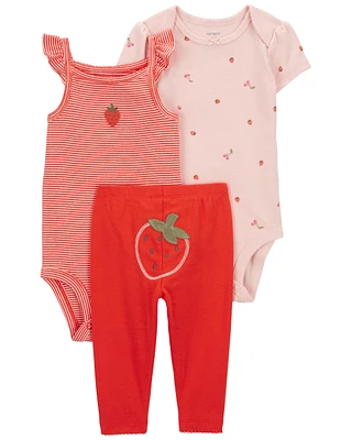 3-Piece Strawberry Little Character Set
