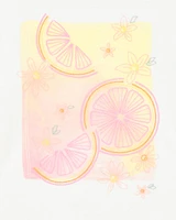 Kid Short-Sleeve Lemon Fashion Top - Ivory