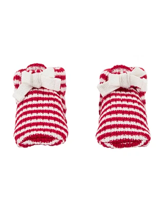 Baby Striped Crochet Booties