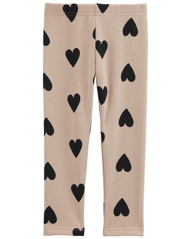 Baby Heart Cozy Fleece Leggings