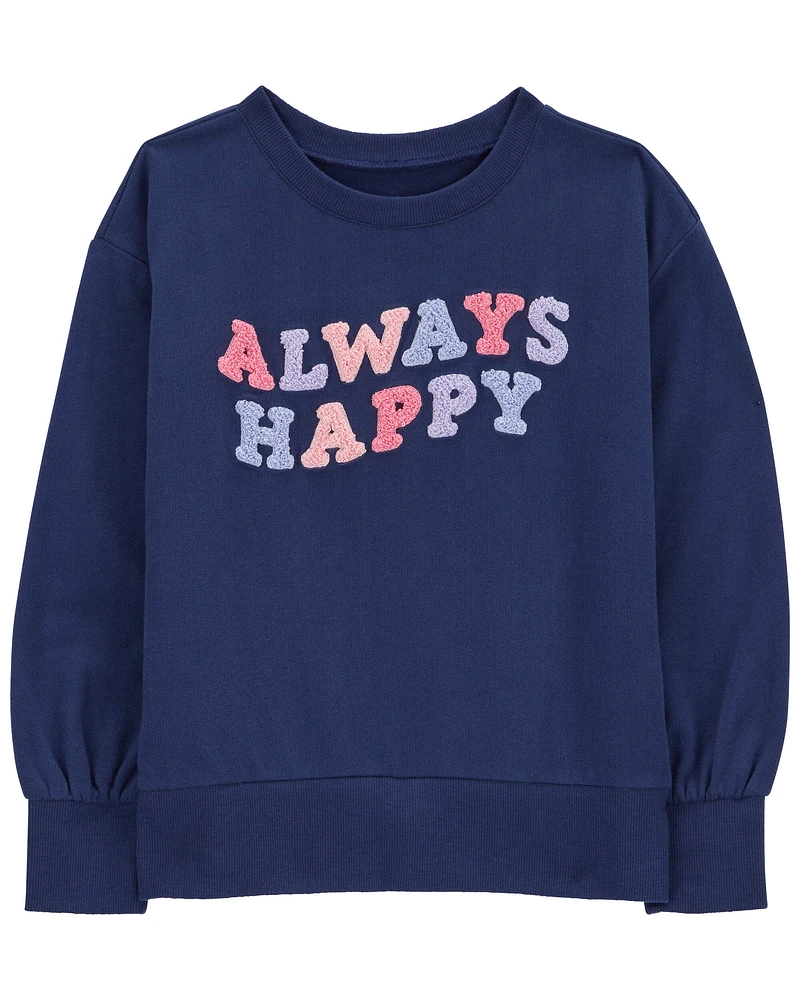 Kid Always Happy Crew Neck Pullover