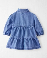 Baby Organic Cotton Chambray Dress