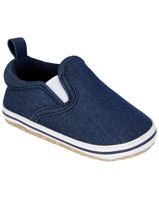 Chambray Slip-On Shoes