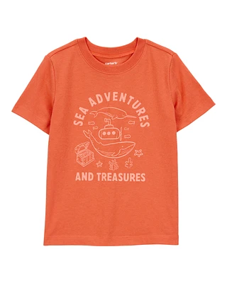 Toddler Sea Adventures Short-Sleeve Graphic Tee - Orange