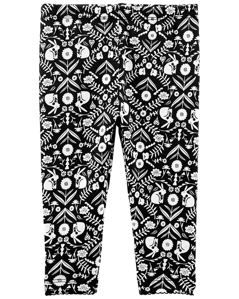 Baby 3-Piece Bunny Print Pant Set