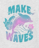 Kid Make Waves Dolphin Graphic Tee