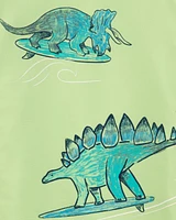 Toddler 2-Piece Dinosaur and Sharks Rashguard & Swim Trunk Set