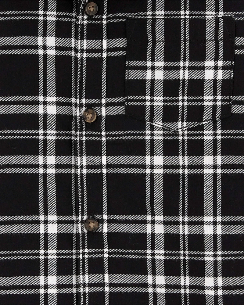 Toddler Plaid Twill Button-Down Shirt