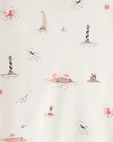 Baby Organic Cotton Payamas Coastal Print