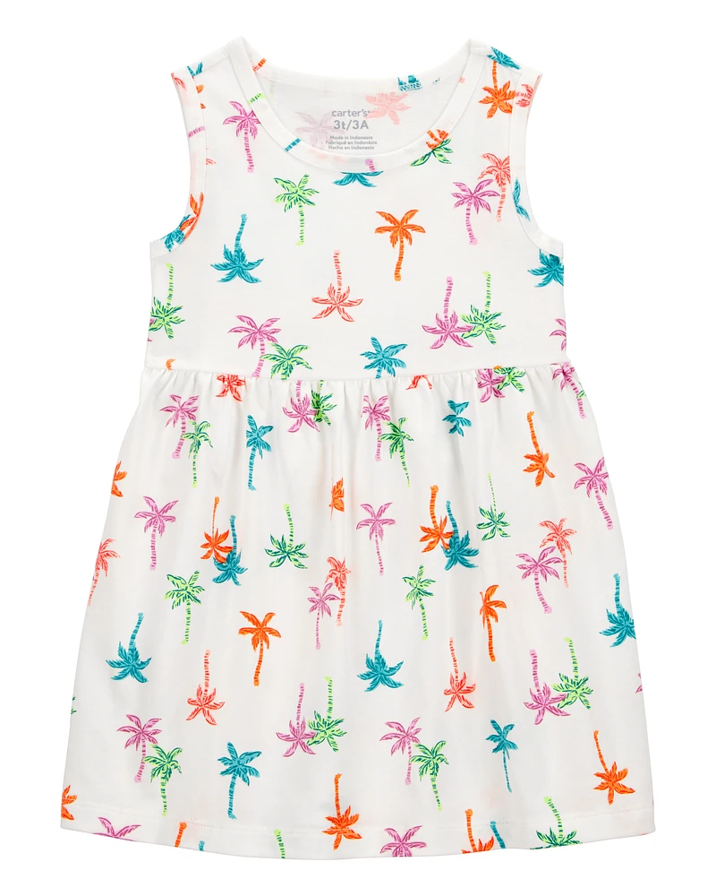Toddler Palm Tree Tank Dress