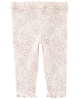 Floral Pull-On Thermal Pants