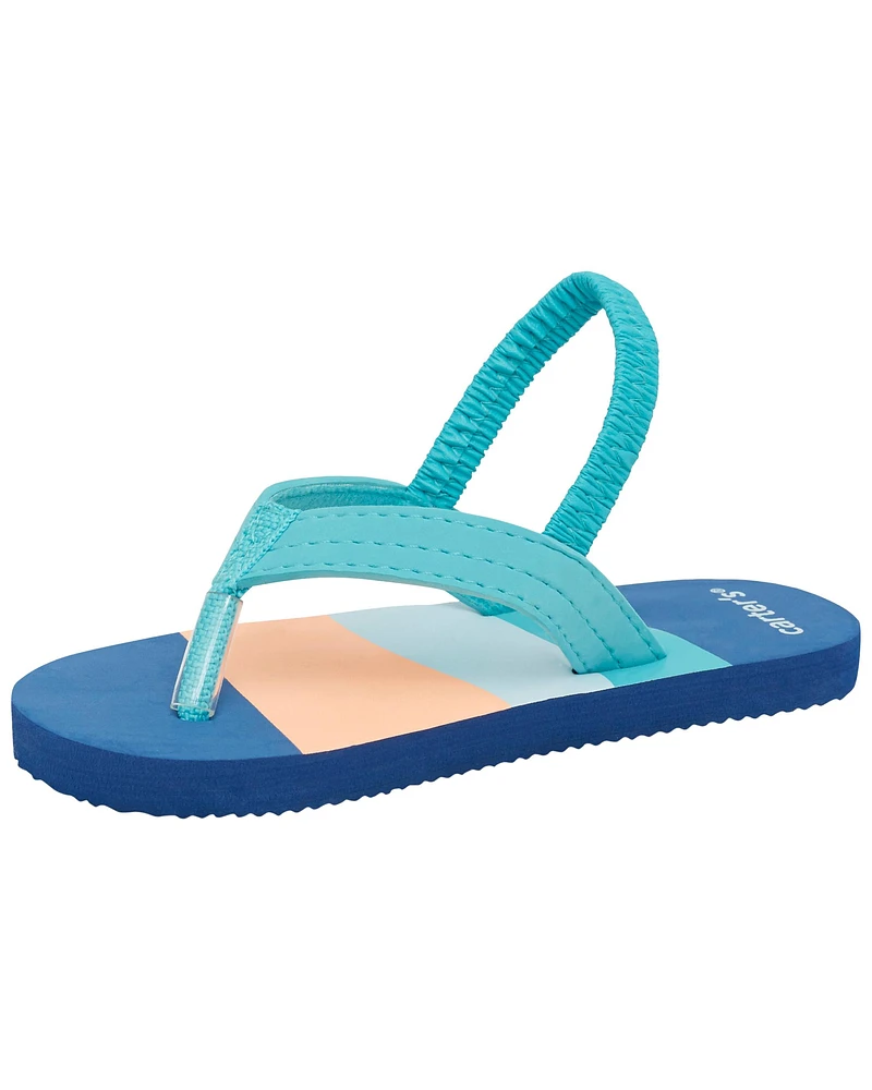 Colourblock Flip Flops